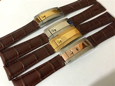 rolex mit lederarmband|Rolex leather bracelet.